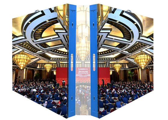 شاشة عرض LED ثابتة داخلية ، شاشات فيديو LED مع خزانة فولاذية