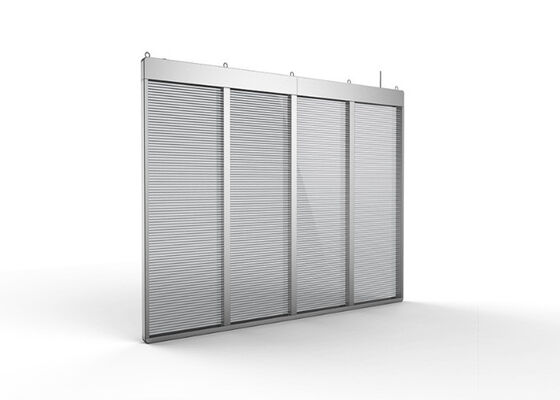 Ultra Thin P10 Transparent LED Display Mesh SMD 3512 With 80% Transparency