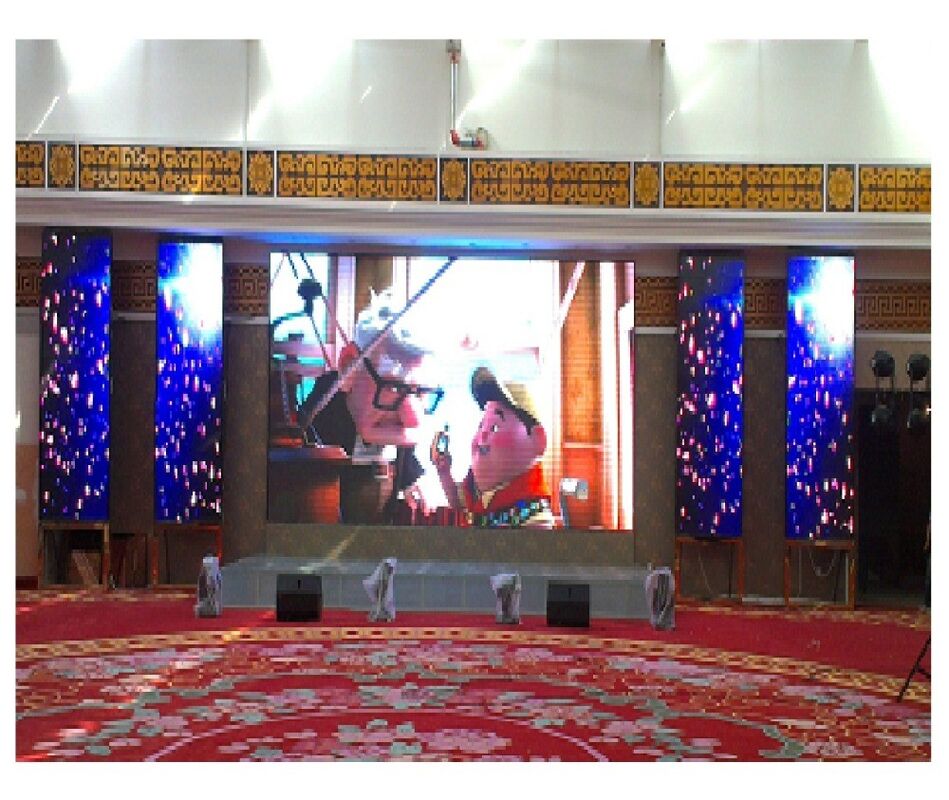 High Performance P6 Indoor LED Video Wall 3500cd/sqm Brightness Rental Design